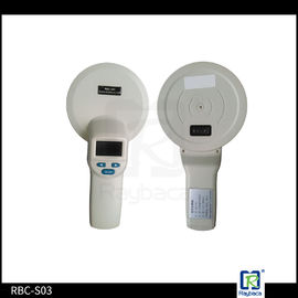 LF Round Handheld RFID Reader 475g White Large Size For Animal ID